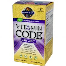 Garden of Life, Vitamin Code, Raw Zinc, 60 Veggie Caps
